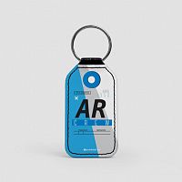 AR - Leather Keychain