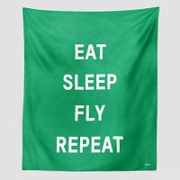 Eat Sleep Fly - Wall Tapestry