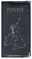 Black Leather Cover for Pooleys Pilots Diary