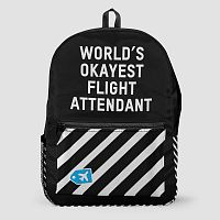 World's Okayest Flight Attendant - Backpack