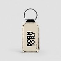 Born To Fly - Leather Keychain