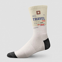 Travel is - Old Tag - Socks