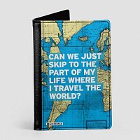 Can We Just - World Map - Passport Cover