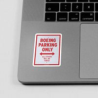 Boeing Parking Only - Sticker