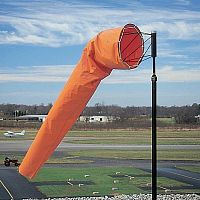 Airport Windsock (Solid Orange Color -  28 in. dia. x 8 ft.)
